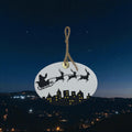 City Lights Christmas Gift Tag