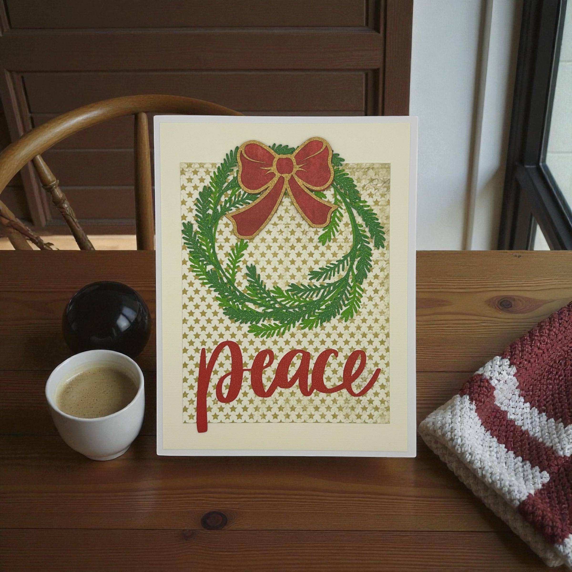 Peace Wreath Greeting Card