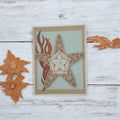 Starfish Design Handmade Greeting Card – Layered Coastal Star Card
