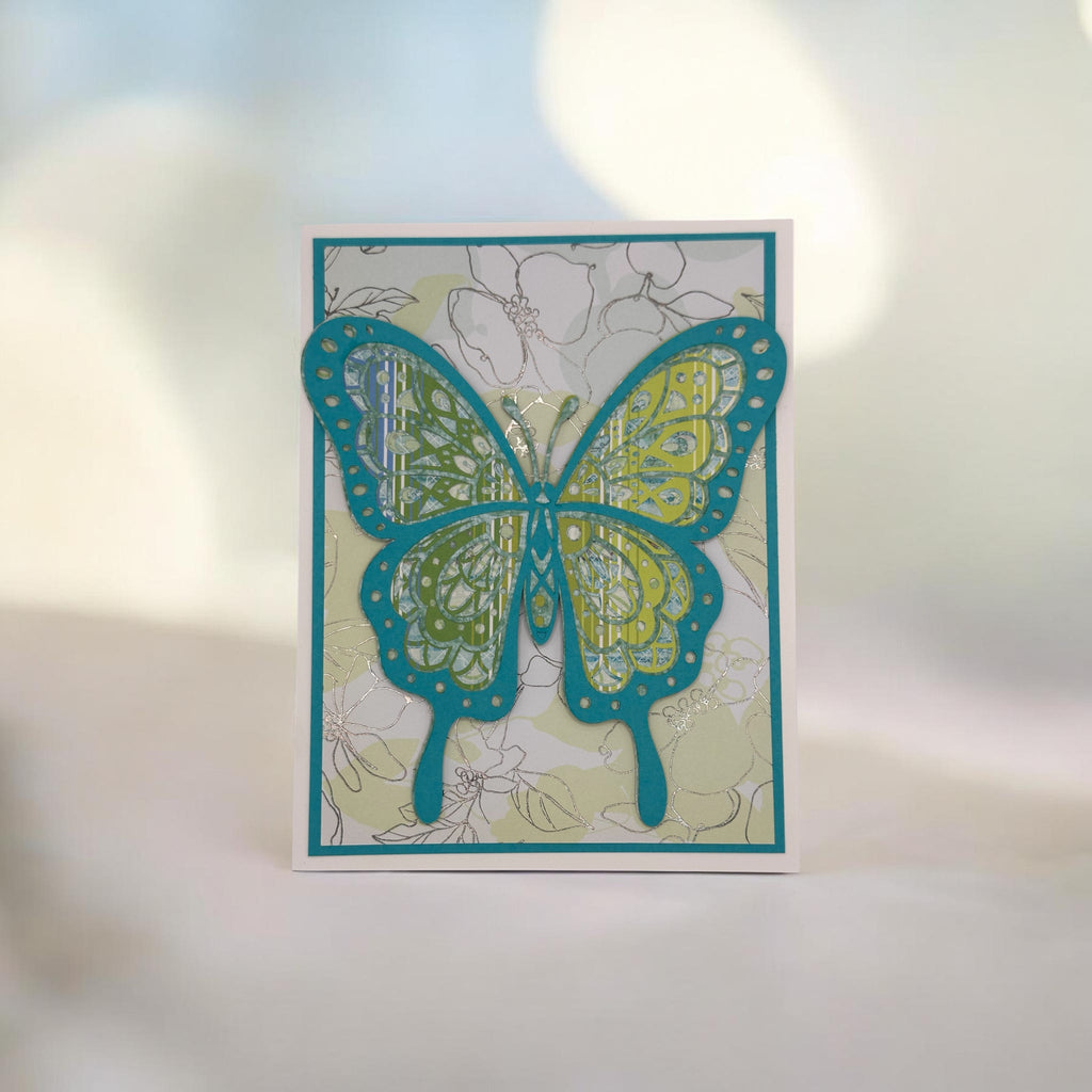 Butterfly Design Handmade Greeting Card – Layered Butterfly Card
