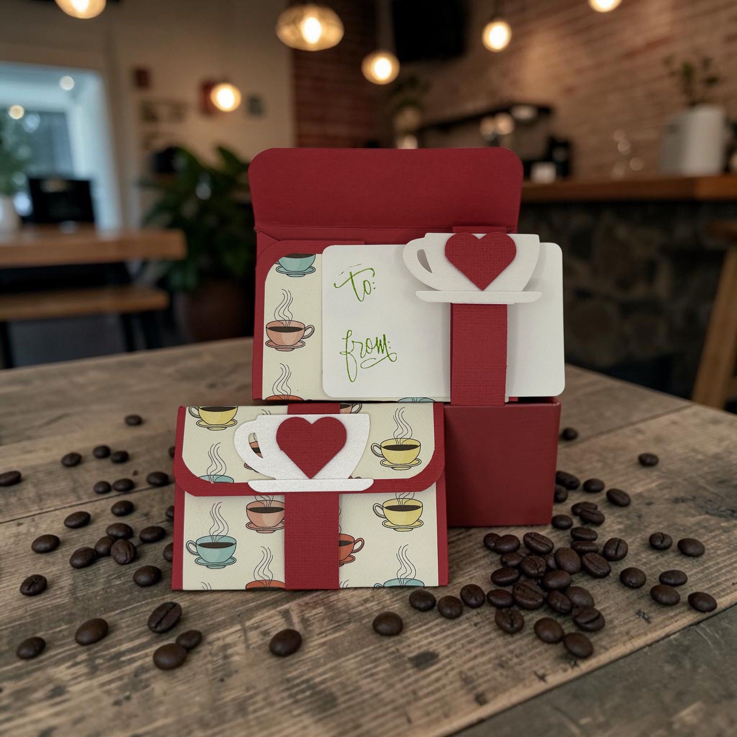 A Cup of Coffee Purse Style Gift Card Holder