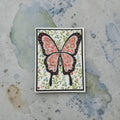 Monarch Style Butterfly Handmade Greeting Card 5" by 6.5"